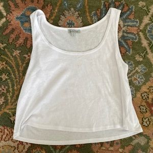 Cropped White Tank